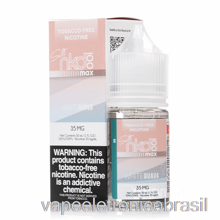 Vape Eletrônico Ice Goiaba Branca - Naked Max Salt - 30ml 35mg